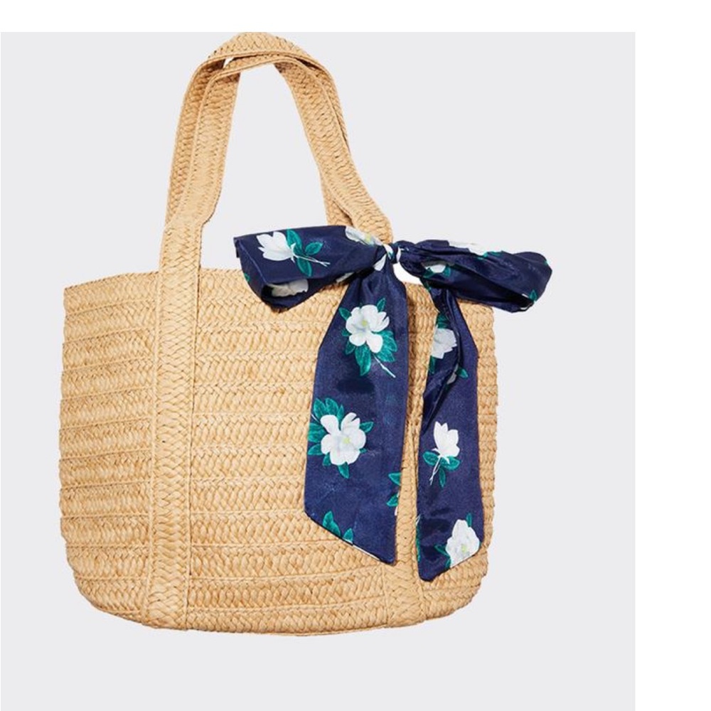 Draper James Straw Tote Bag